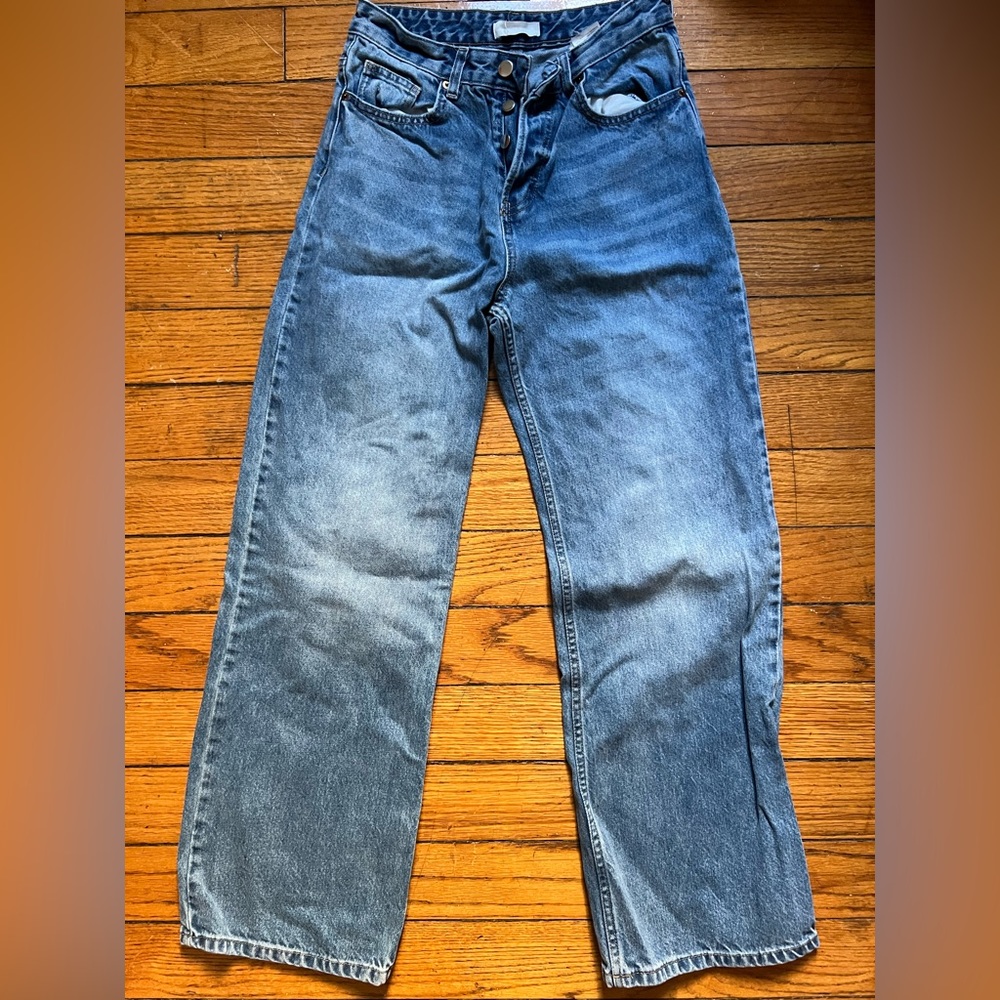 Wide leg bootcut jeans